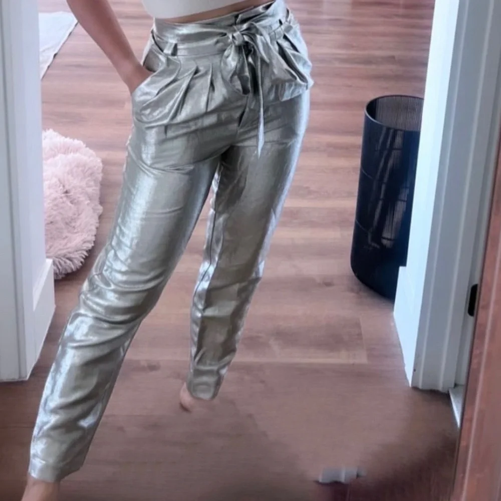 IRO Silver Belted Pants - Picture 2 of 3